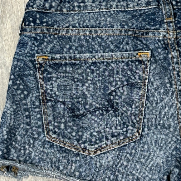 Women's Big Star 1974 Low Rise Patterned Jean Shorts - 27 - Picture 6 of 11